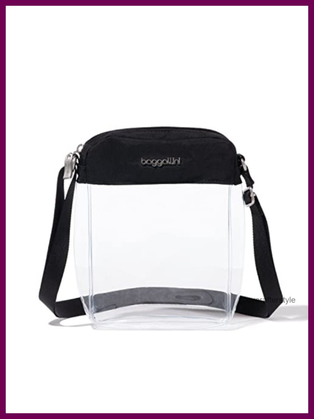 Clear Crossbody Bag Lightweight Water Resistant Adjustable Strap